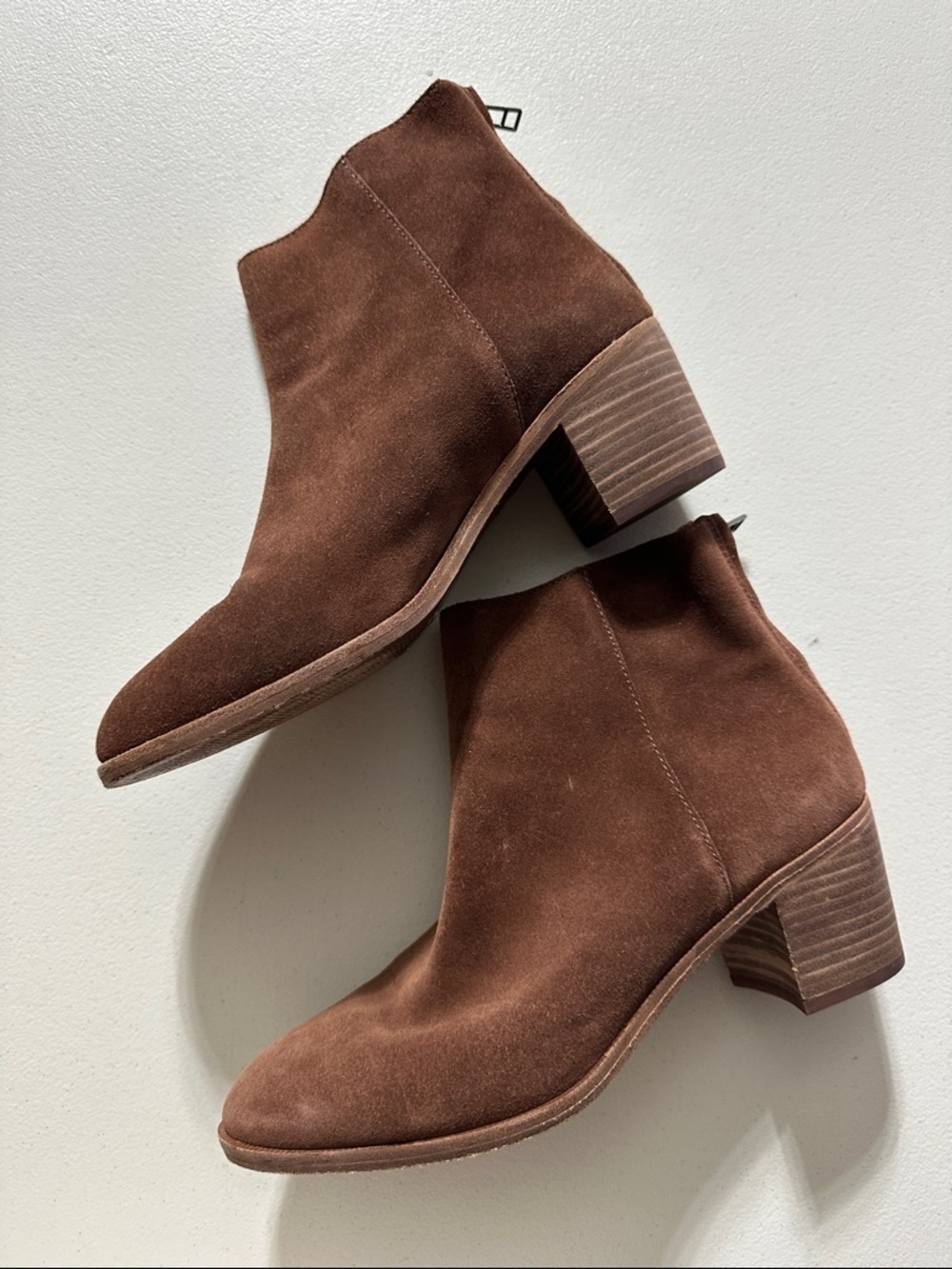 Madewell Brown Suede Ankle Booties